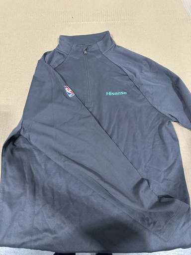 Men's NBA Qtr Zip (XL Gray)