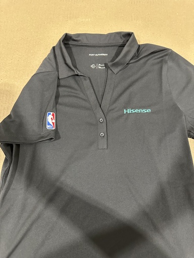 Women's NBA Black Polo (4XL Port Authority)