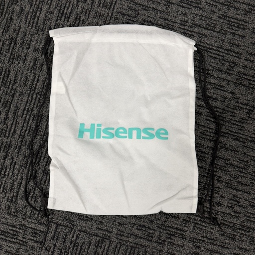 White Hisense-Branded Drawstring Bag